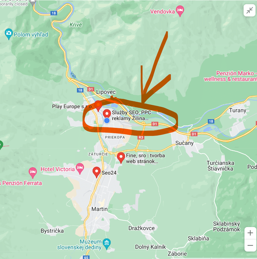 Lokálne SEO - zobrazenie firmy v mapách Google